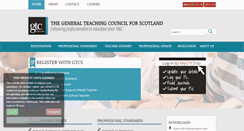 Desktop Screenshot of gtcs.org.uk